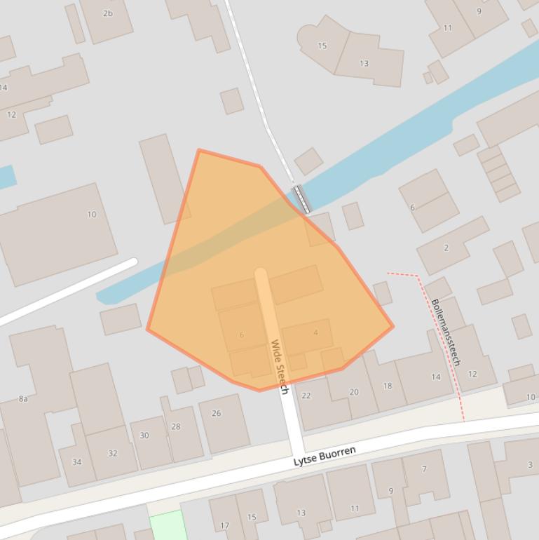 Kaart van postcodegebied 9088AK.