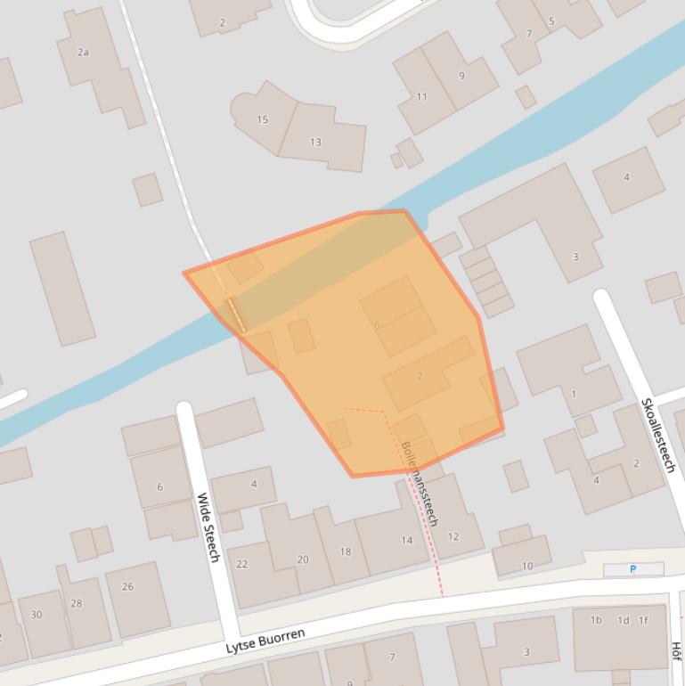 Kaart van postcodegebied 9088BA.