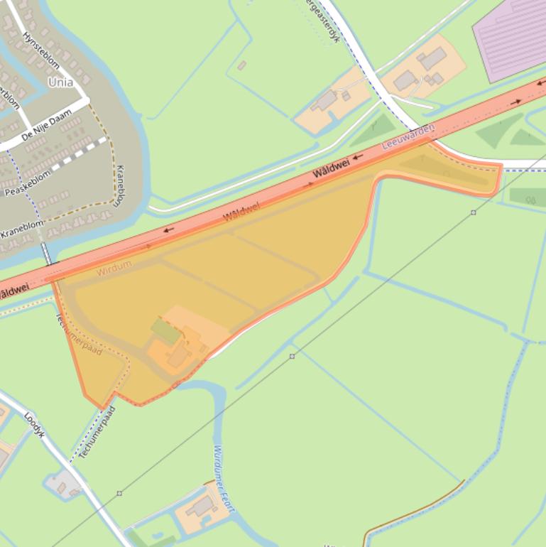Kaart van postcodegebied 9088BT.