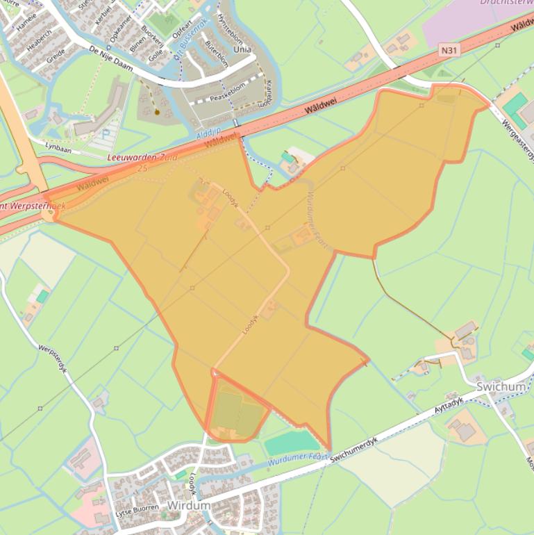 Kaart van postcodegebied 9088BV.