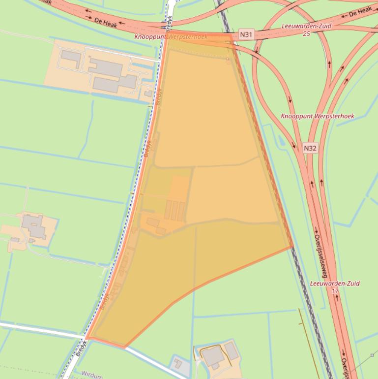 Kaart van postcodegebied 9088BW.