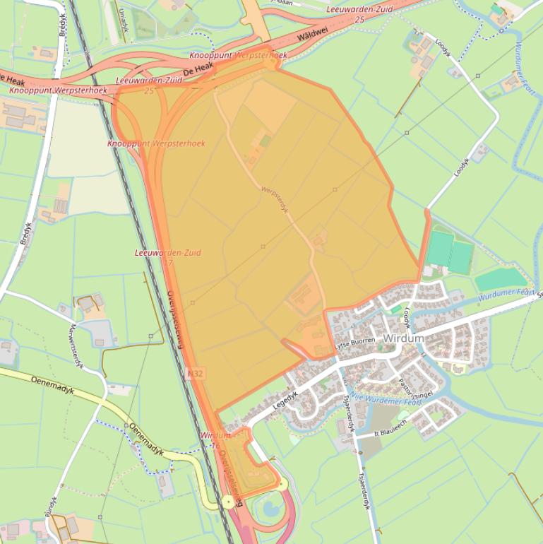 Kaart van postcodegebied 9088BZ.