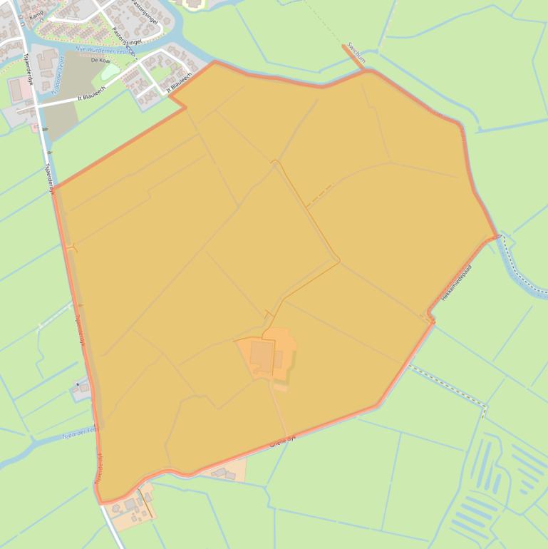 Kaart van postcodegebied 9088CD.