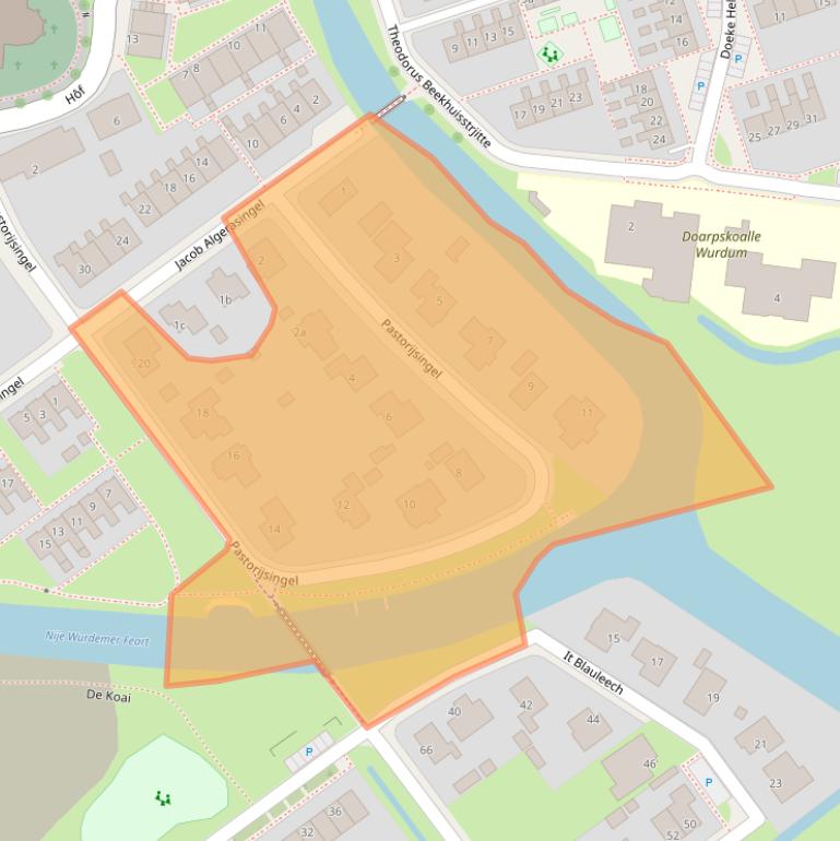 Kaart van postcodegebied 9088CG.