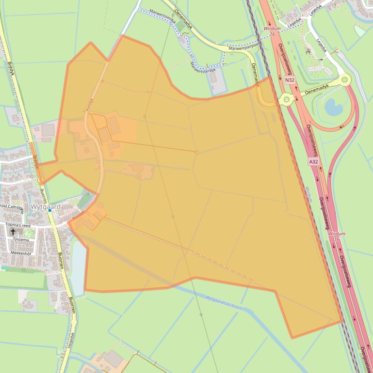 Kaart van postcodegebied 9089BA.