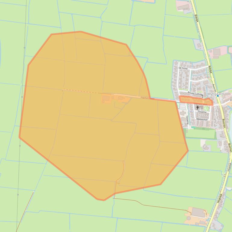 Kaart van postcodegebied 9089BB.