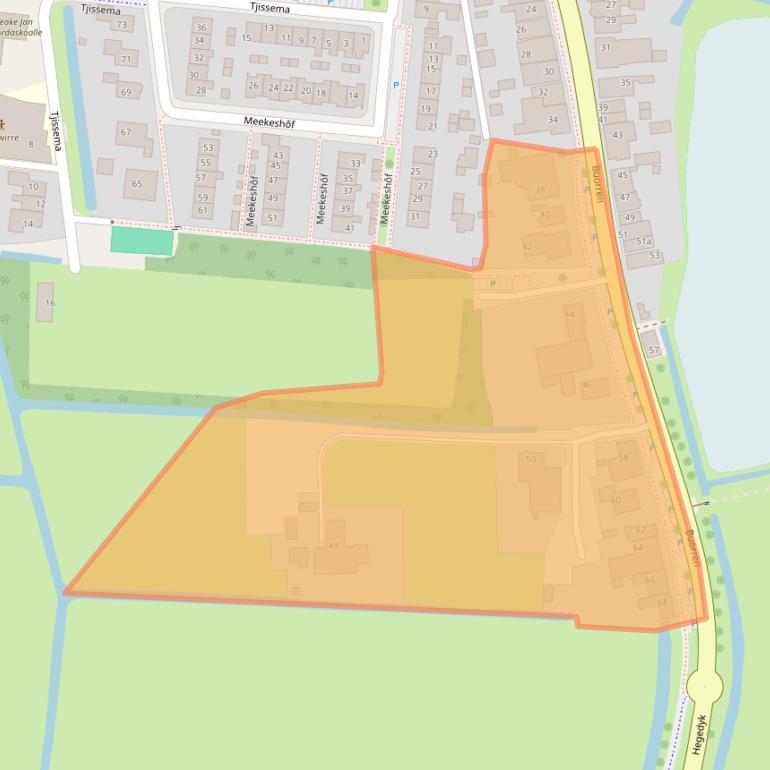 Kaart van postcodegebied 9089BL.