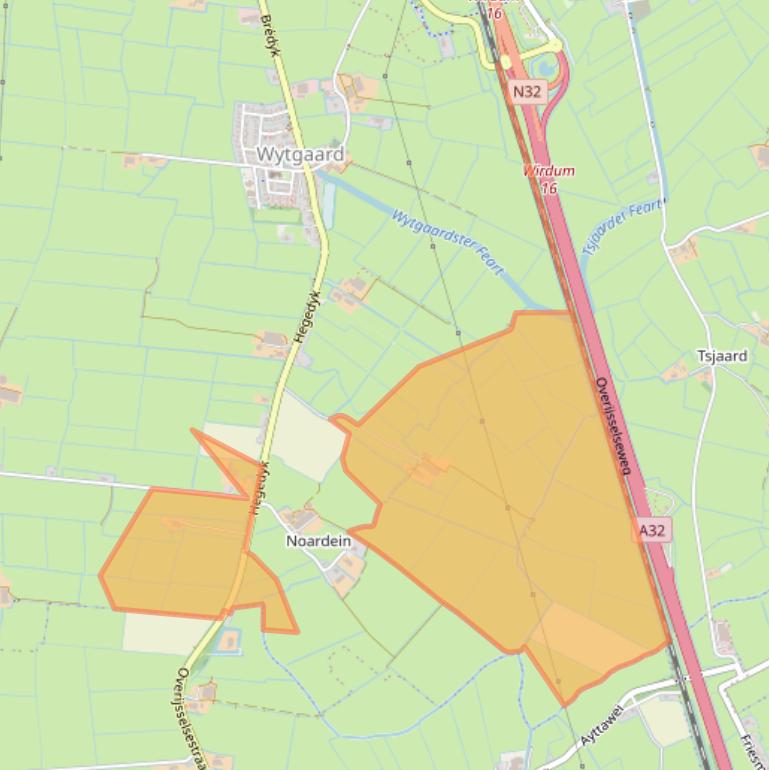 Kaart van postcodegebied 9089BP.