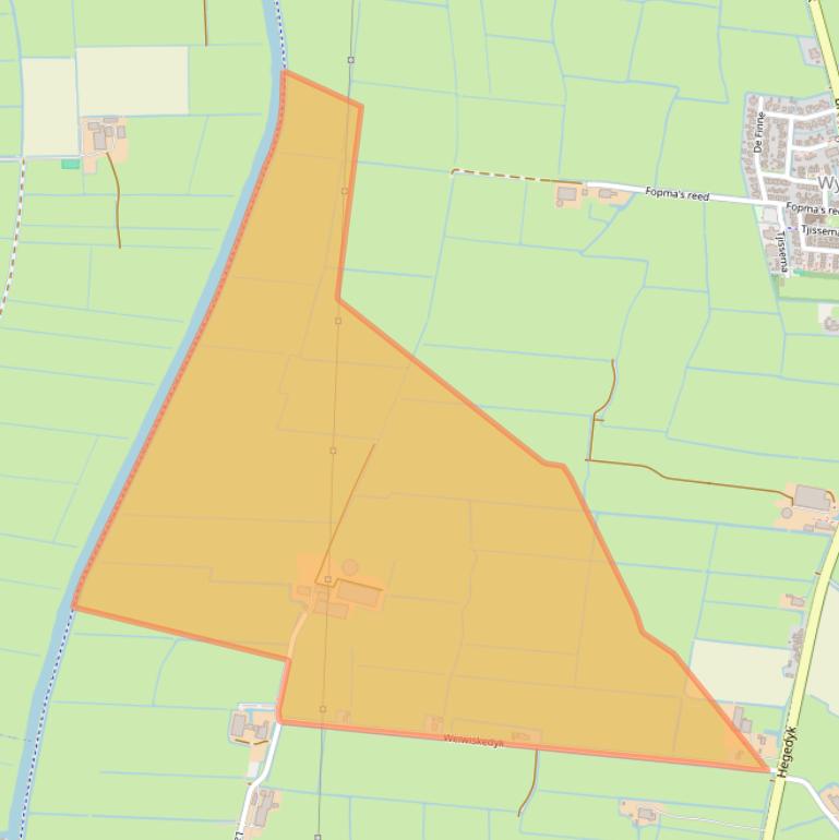 Kaart van postcodegebied 9089BR.
