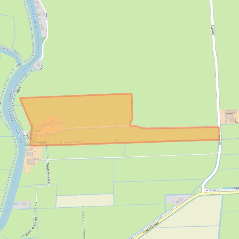 Kaart van postcodegebied 9091BA.