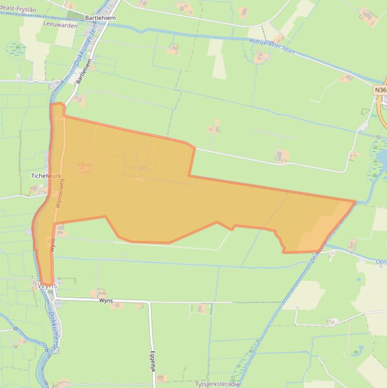 Kaart van postcodegebied 9091BD.