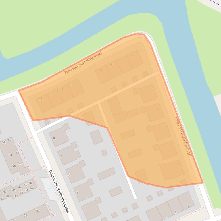 Kaart van postcodegebied 9101AG.