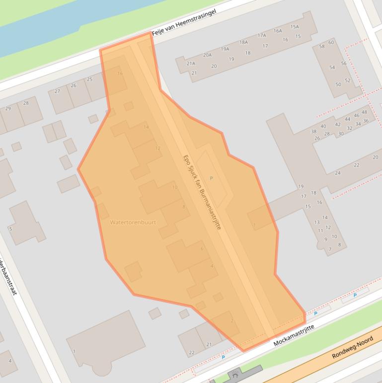 Kaart van postcodegebied 9101AL.