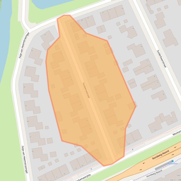 Kaart van postcodegebied 9101AN.