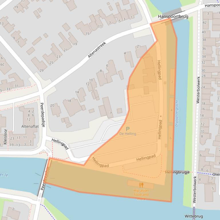 Kaart van postcodegebied 9101BB.