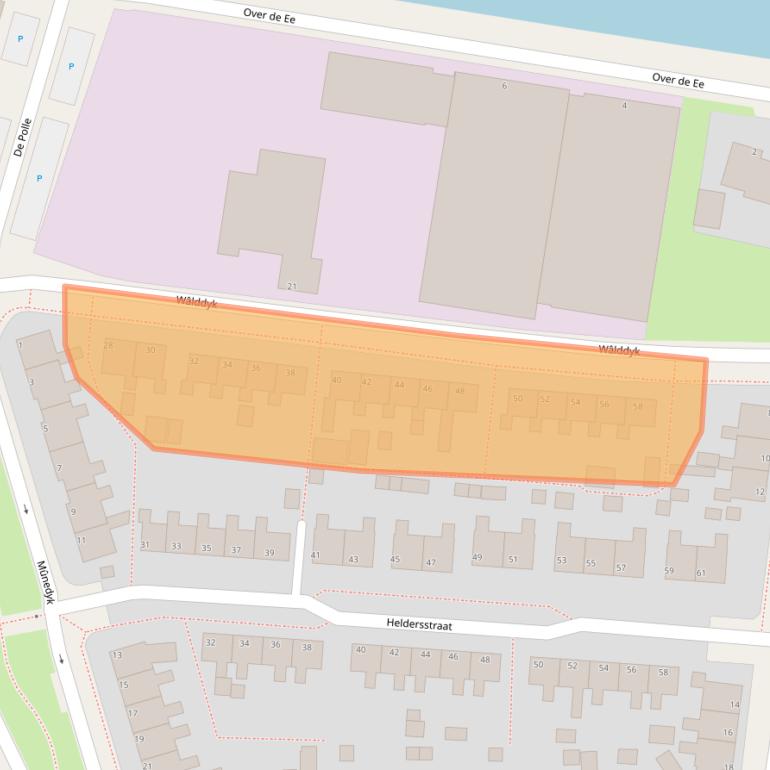 Kaart van postcodegebied 9101BL.