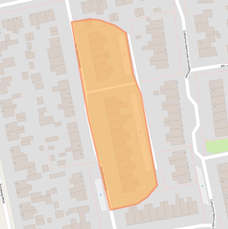 Kaart van postcodegebied 9101CA.