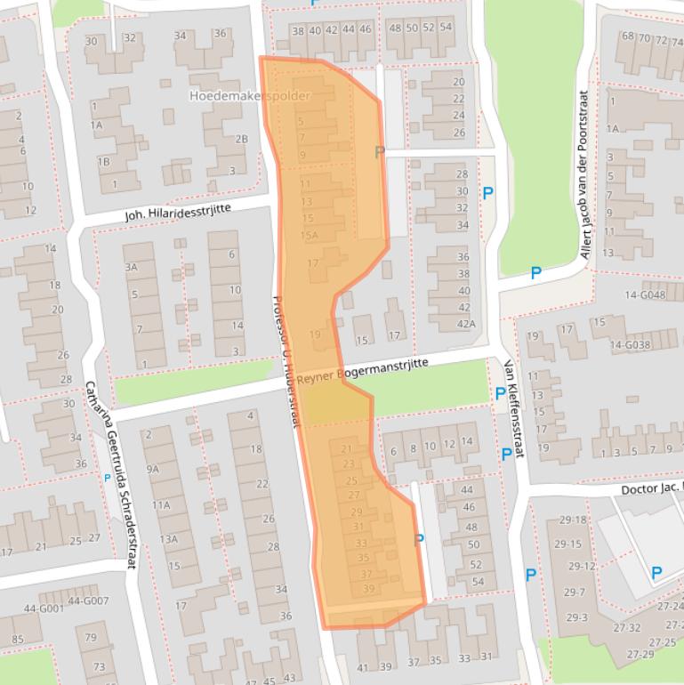Kaart van postcodegebied 9101CH.