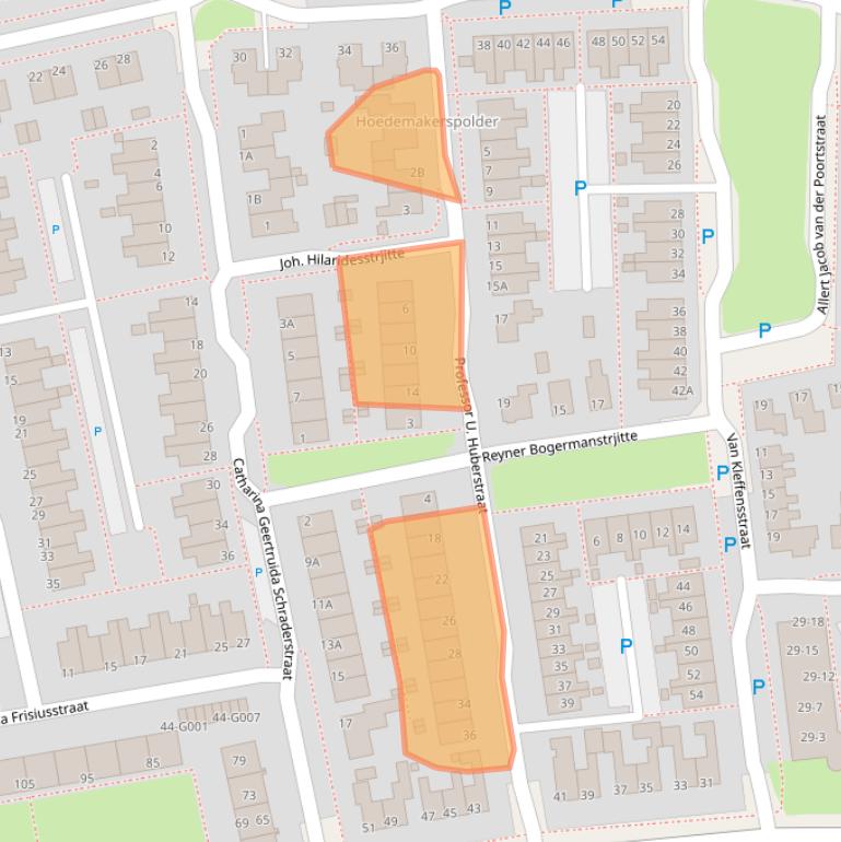 Kaart van postcodegebied 9101CJ.