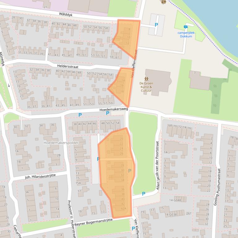 Kaart van postcodegebied 9101CM.