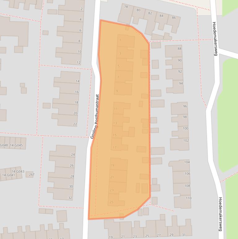 Kaart van postcodegebied 9101CR.