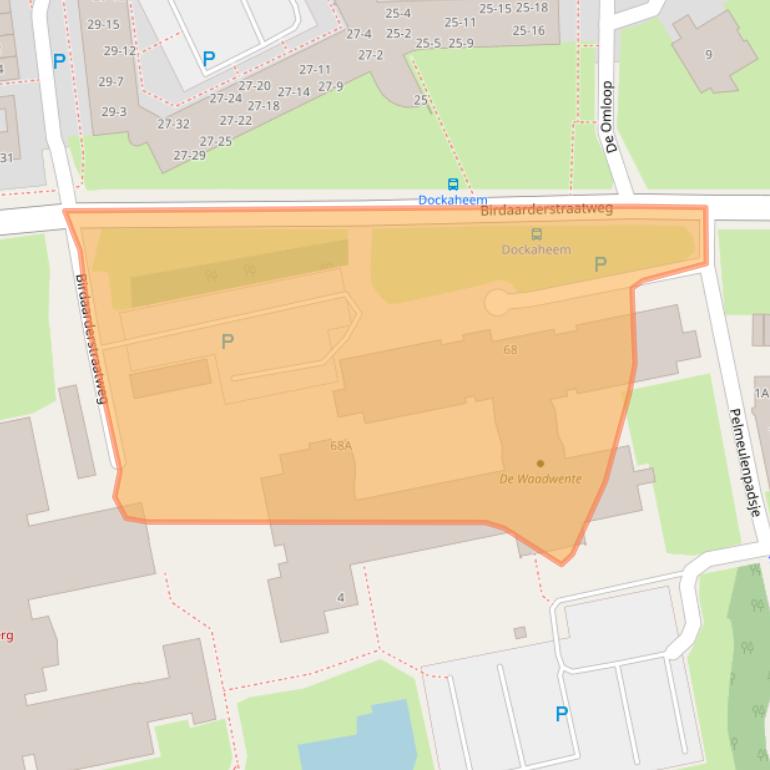 Kaart van postcodegebied 9101DA.