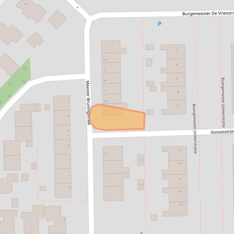 Kaart van postcodegebied 9101DK.