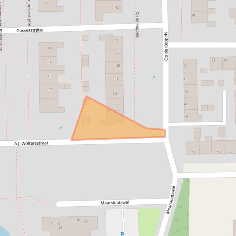 Kaart van postcodegebied 9101DV.
