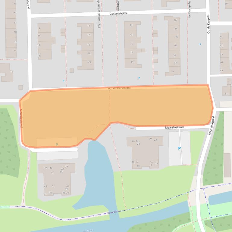 Kaart van postcodegebied 9101DW.