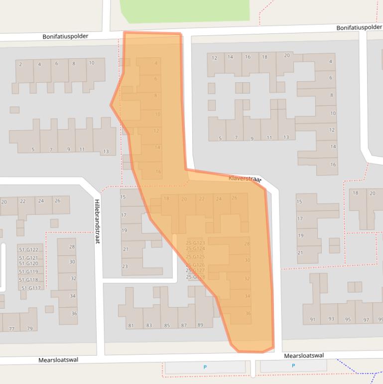 Kaart van postcodegebied 9101EA.