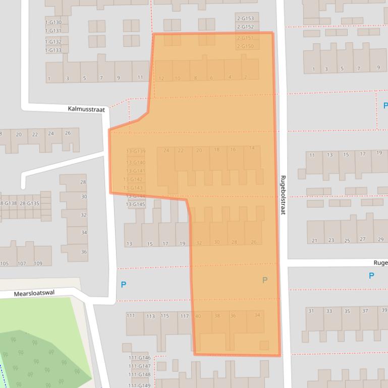 Kaart van postcodegebied 9101EH.
