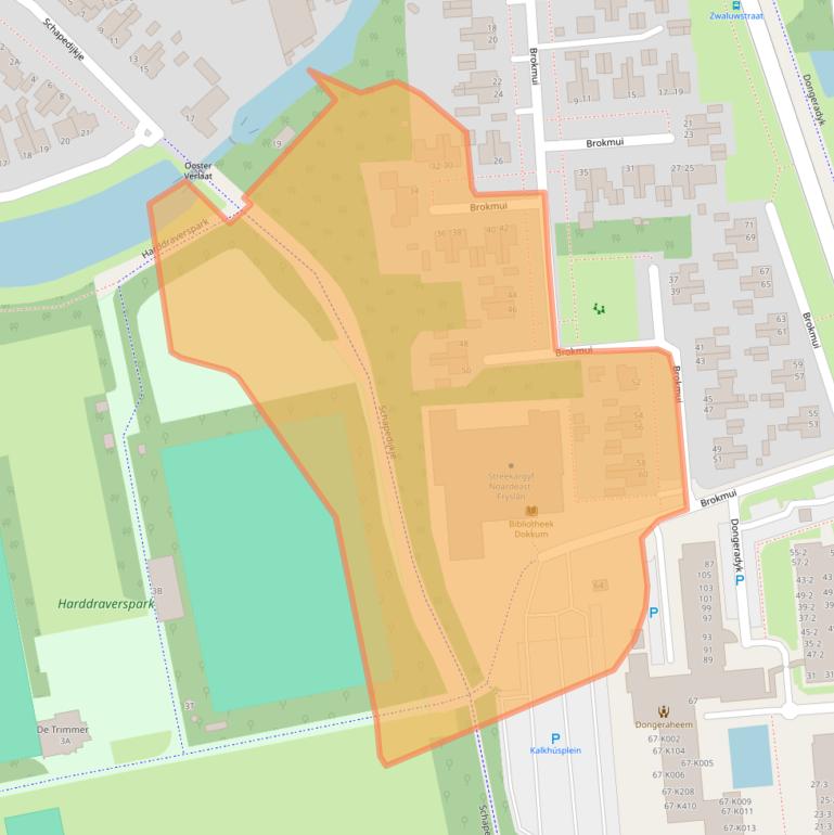 Kaart van postcodegebied 9101EZ.