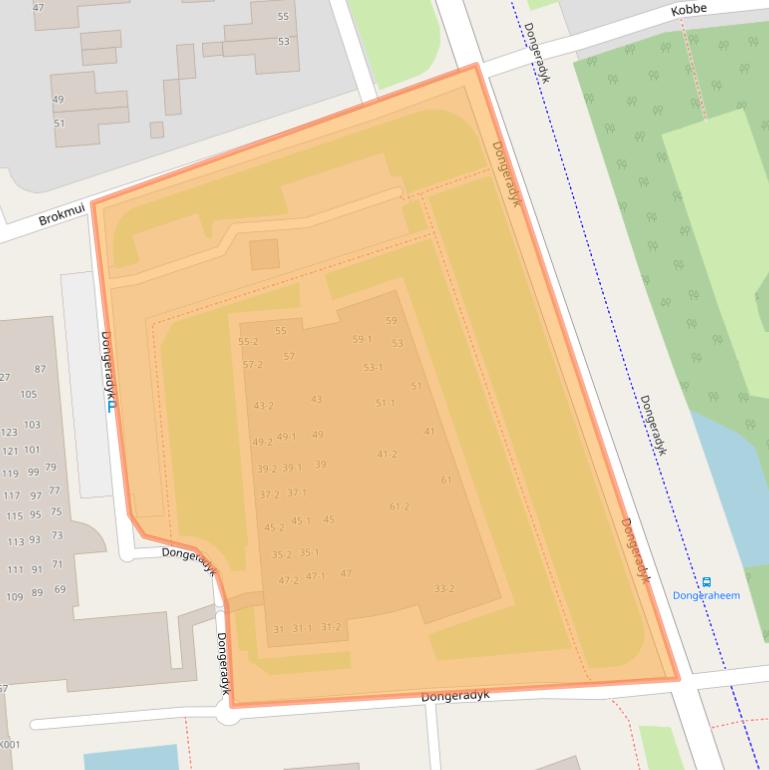 Kaart van postcodegebied 9101GB.