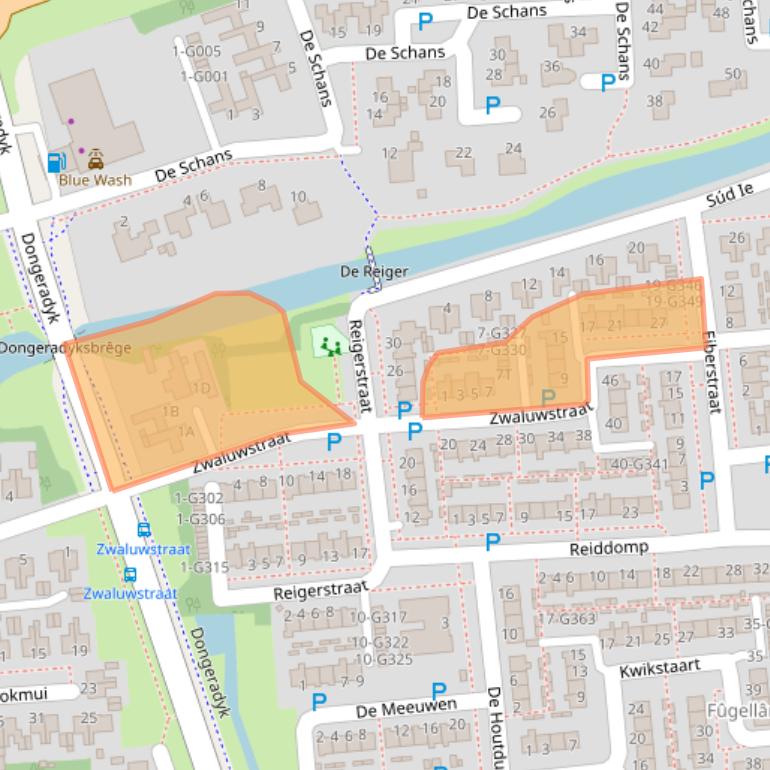 Kaart van postcodegebied 9101HD.