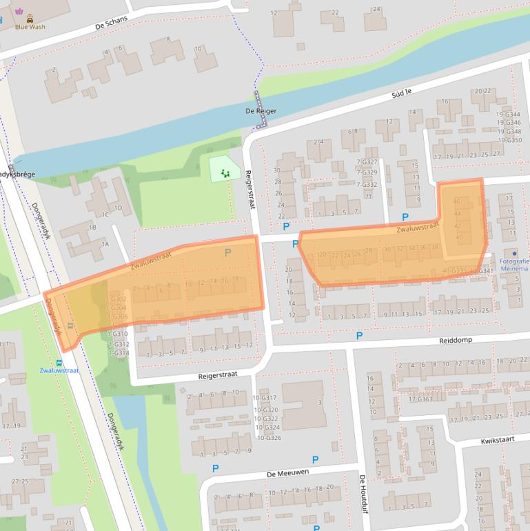 Kaart van postcodegebied 9101HG.