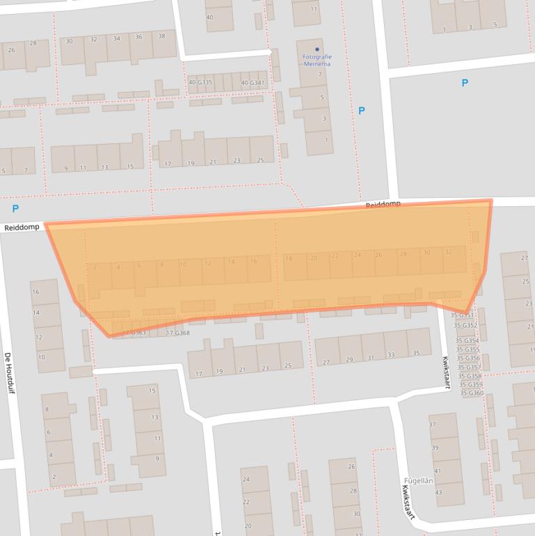 Kaart van postcodegebied 9101HK.