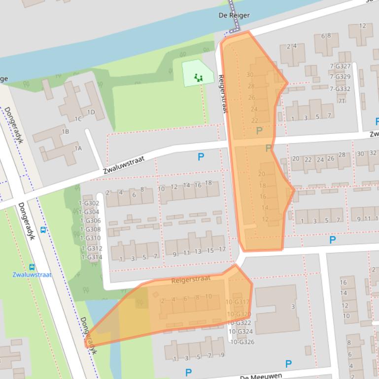 Kaart van postcodegebied 9101HP.