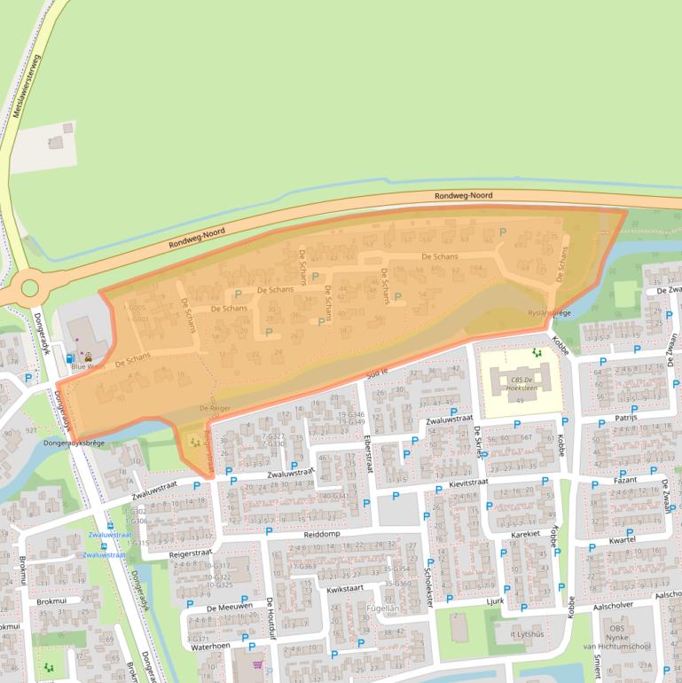 Kaart van postcodegebied 9101HR.