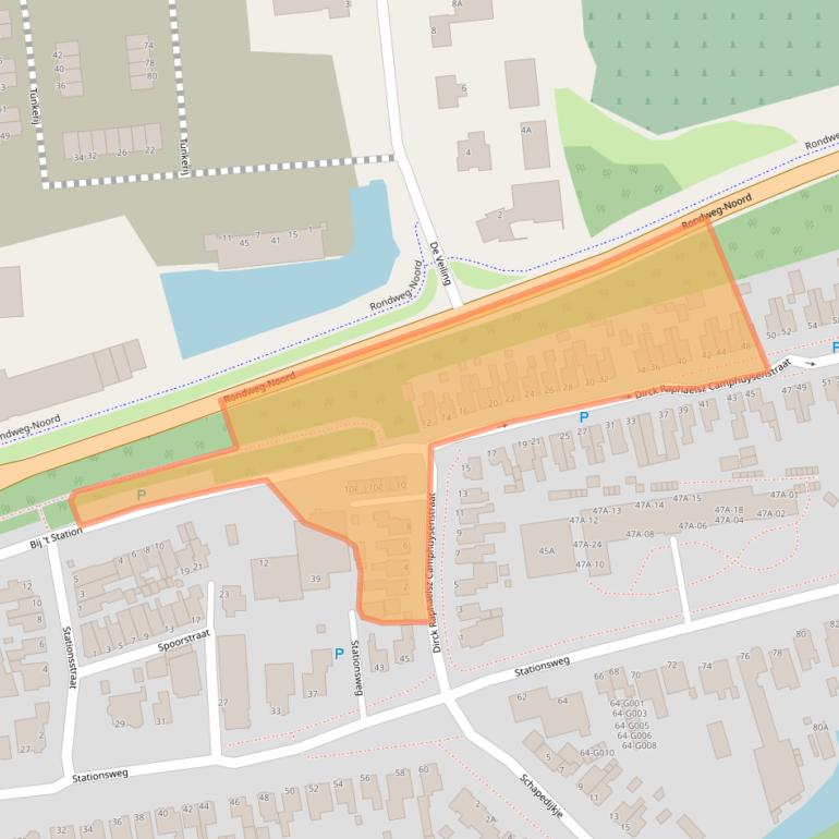 Kaart van postcodegebied 9101HV.