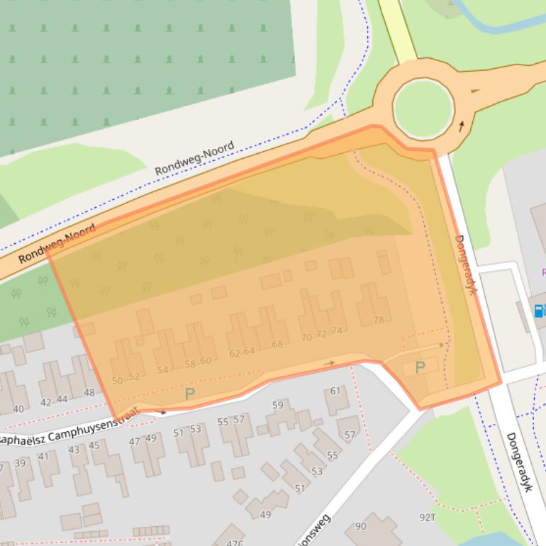 Kaart van postcodegebied 9101HW.