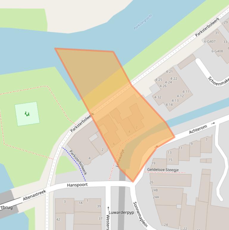 Kaart van postcodegebied 9101KA.