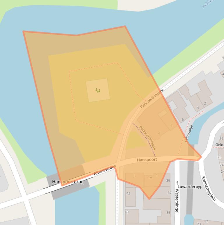 Kaart van postcodegebied 9101KB.