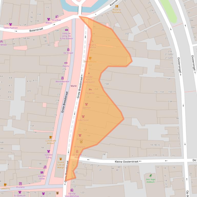 Kaart van postcodegebied 9101KJ.