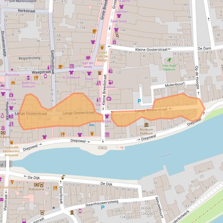 Kaart van postcodegebied 9101KX.