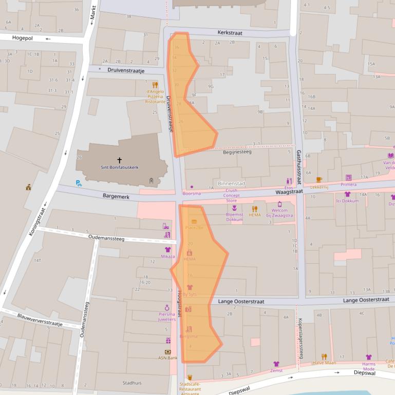 Kaart van postcodegebied 9101LJ.