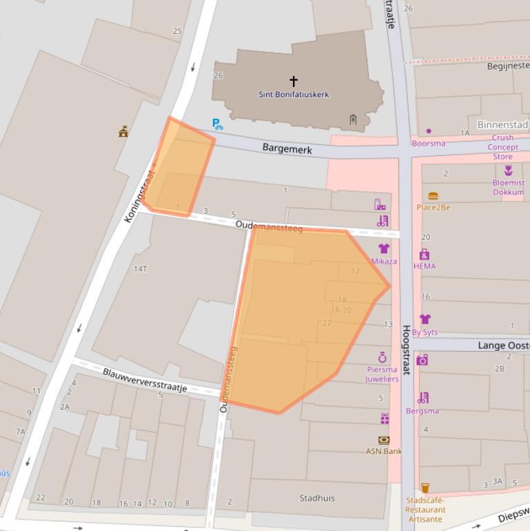 Kaart van postcodegebied 9101LK.