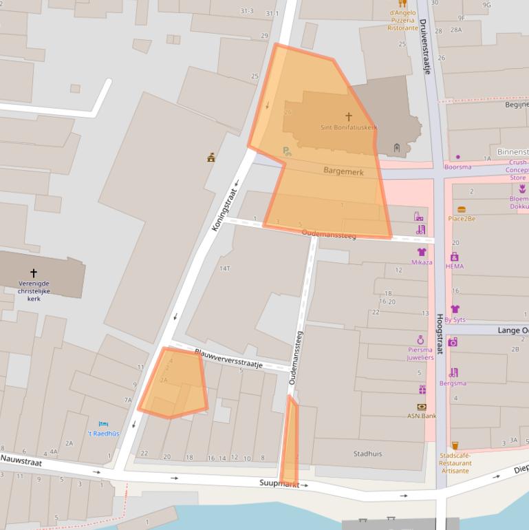 Kaart van postcodegebied 9101LR.