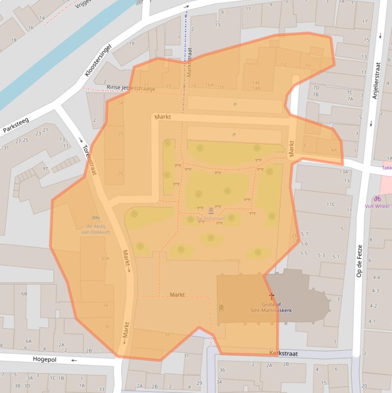 Kaart van postcodegebied 9101LS.