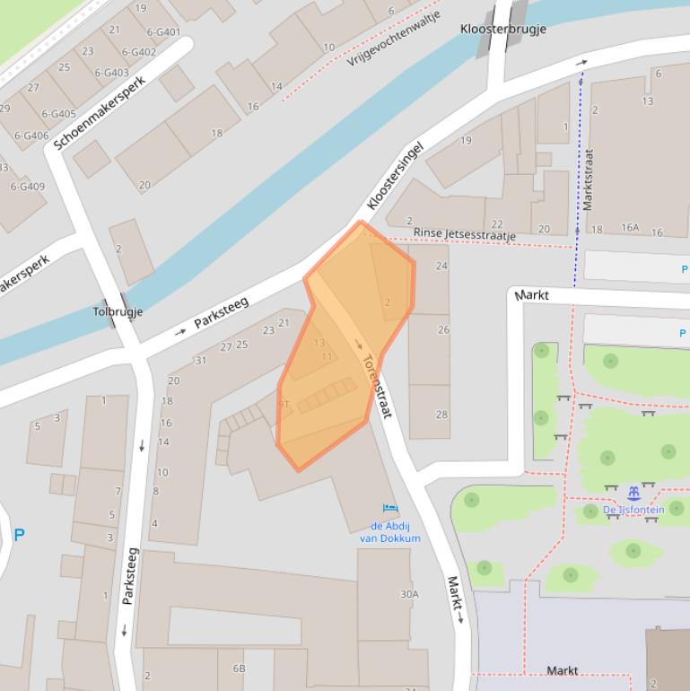 Kaart van postcodegebied 9101LW.