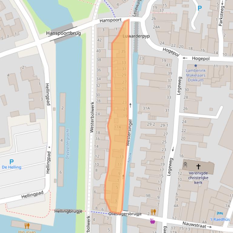 Kaart van postcodegebied 9101ME.